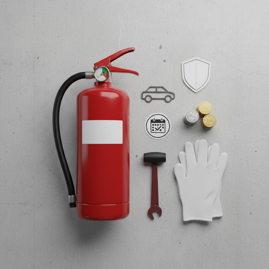 Auto tulekustuti kontrolli hind: kui palju see maksab?