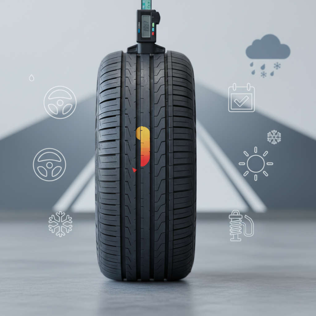 Minimaalne rehvimustri sügavus: mida peab teadma?