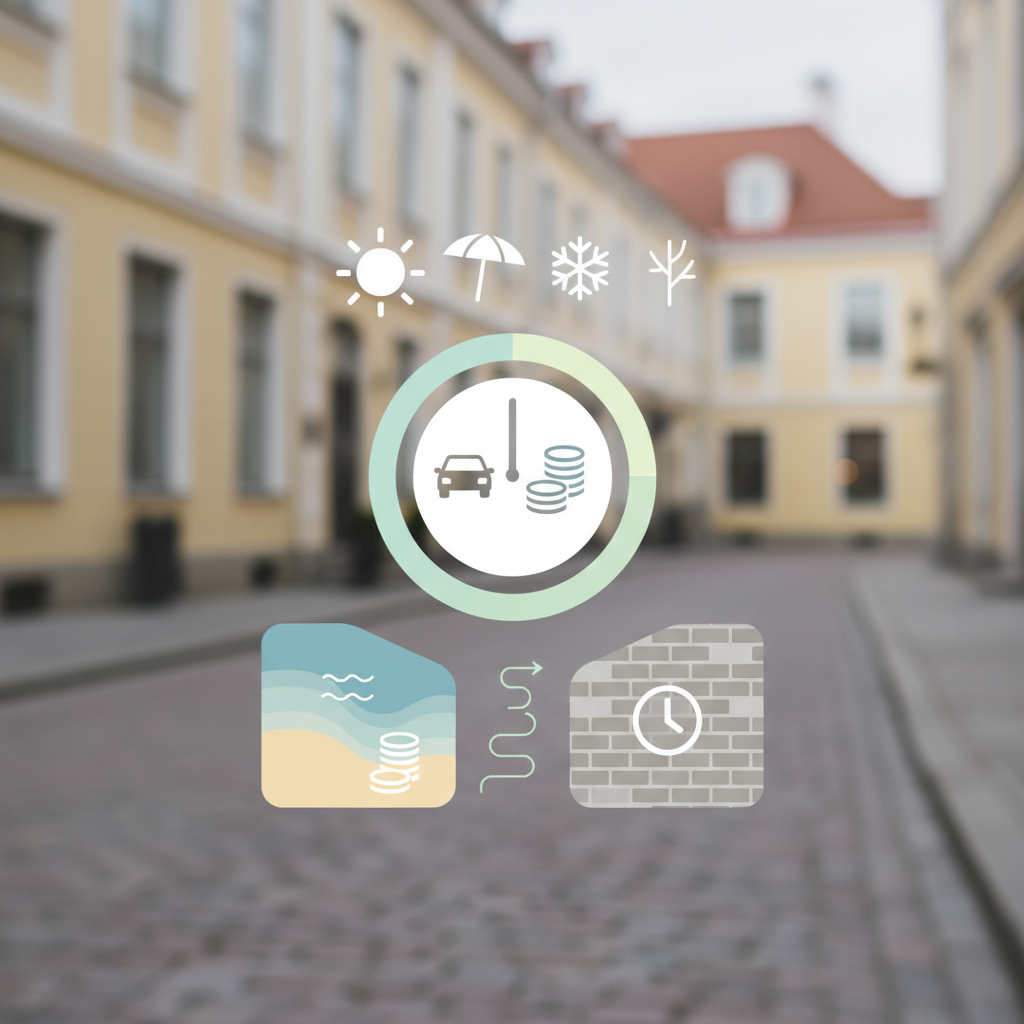 Parkimine Pärnus: vaata tsoone ja kehtivaid hindu