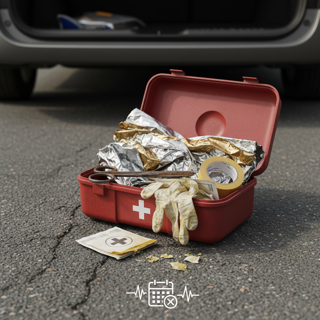 Aegunud esmaabikomplekt autos võib maksta elu