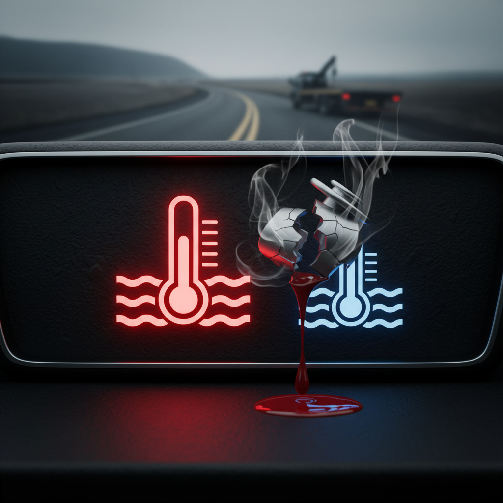 Jahutusvedeliku tuli põleb: kas sõitu tohib jätkata?