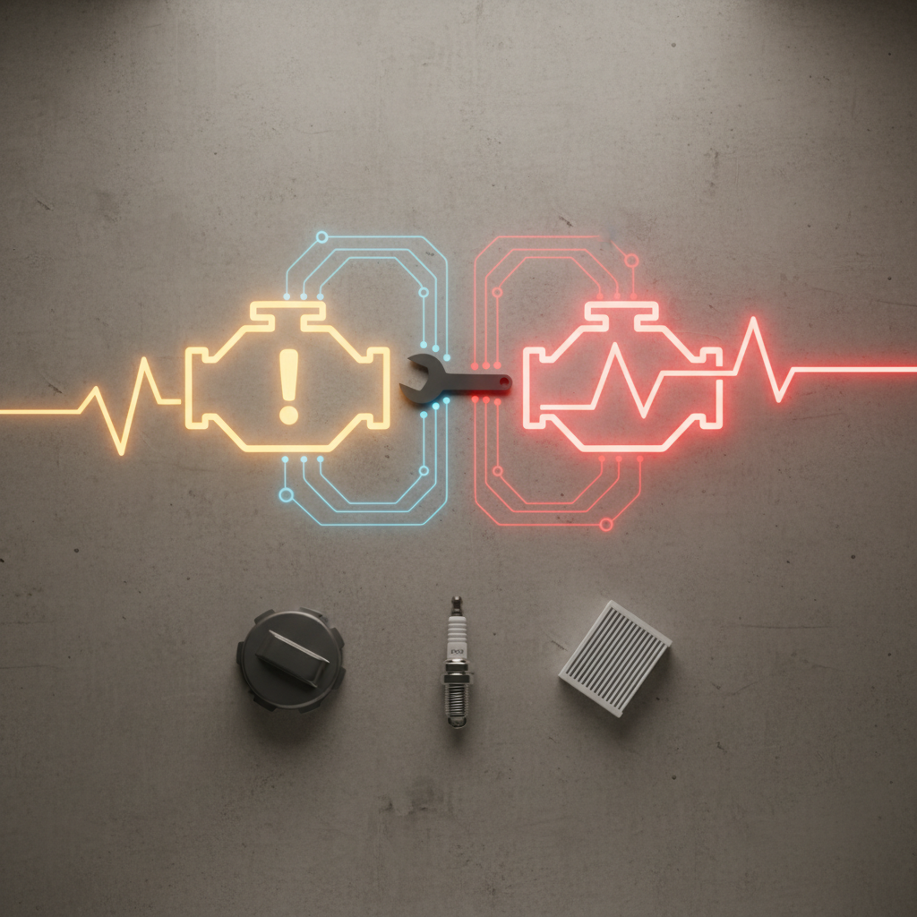 Süttis mootorituli: kas tohib edasi sõita või peab peatuma?