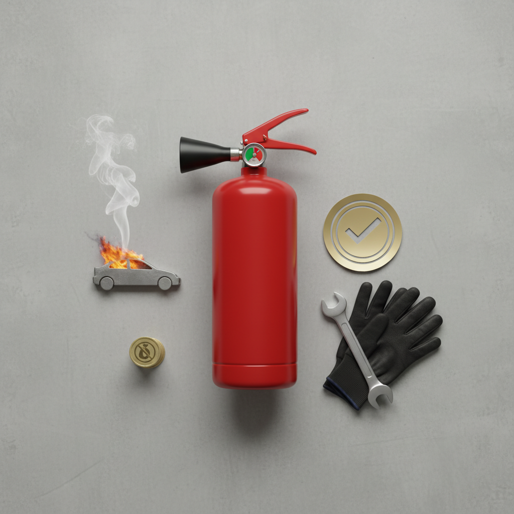 Tulekustuti autos on kohustuslik: väldi kopsakat trahvi